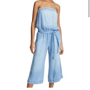 Colleen Lopez Light Blue Strapless Jumpsuit